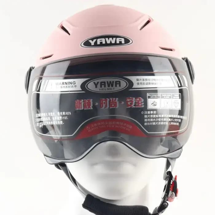 Casque de moto électrique adulte demi-casque Scooter moteur Crash casque moto vélo parasol Protection solaire
