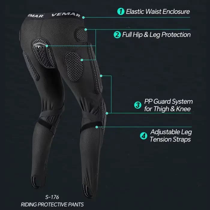 Pantalons de protection d'été pour moto pour hommes