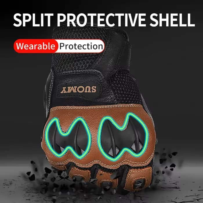 SUOMY SU-15 Cuir Moto Gants Écran Tactile Motocross GufamilMoto Cyclisme Luva MotDynclista