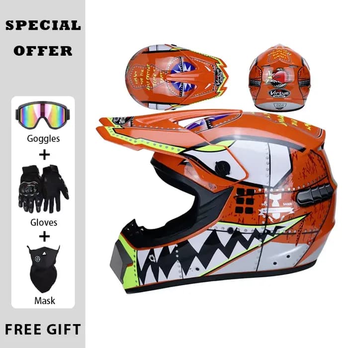 Hommes femmes universel hors route casque DOT approuvé Dirtbike