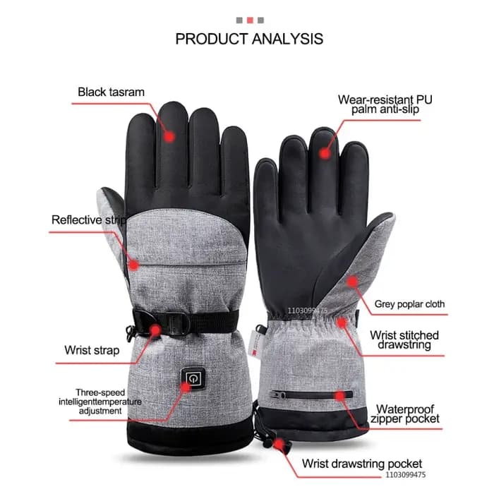 Gants chauffants pour femmes et hommes, chauffe-mains à chauffage rapide, gants d'hiver pour motoneige, camping, cyclisme, ski, randonnée, travail