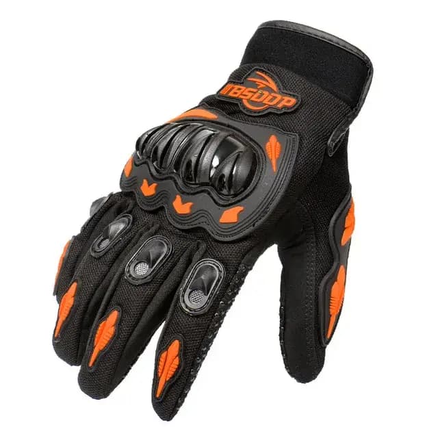 Gants de moto respirants à doigts complets