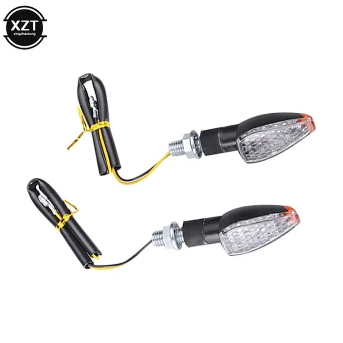 2 pièces universelles 14 lumières LED 12V moto clignotant indicateur arrière feu