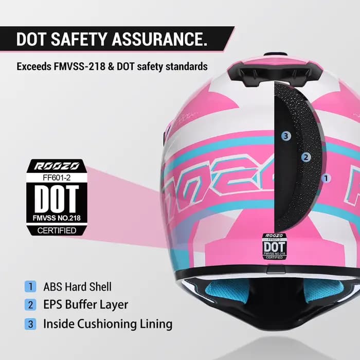 Casques de moto pour enfants Casque intégral pour jeunes Atv Road Cross