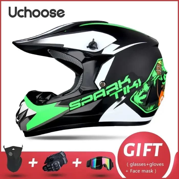 Casque de moto tout-terrain professionnel pour adultes et enfants