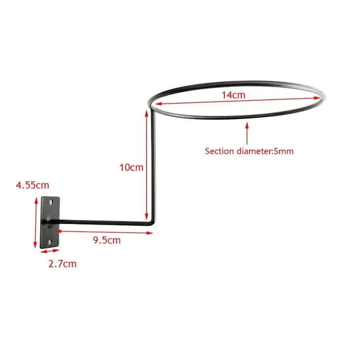 Présentoir mural pour casque de vélo et moto