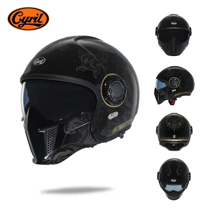 Casque de Moto Intégral à Visage Ouvert