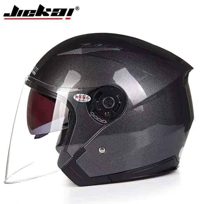 512 Moto double lentille demi Casque Cascos Para
