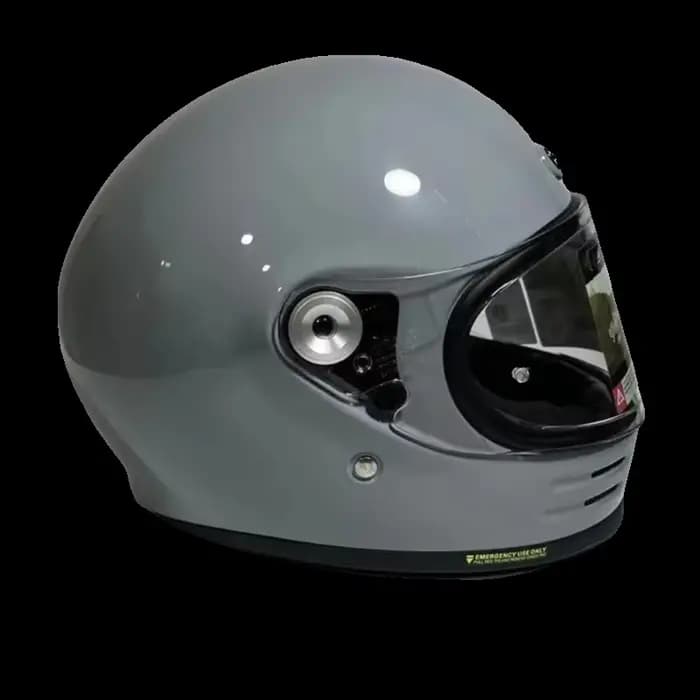 Casque rétro de haute qualité Scooter Ciment gris