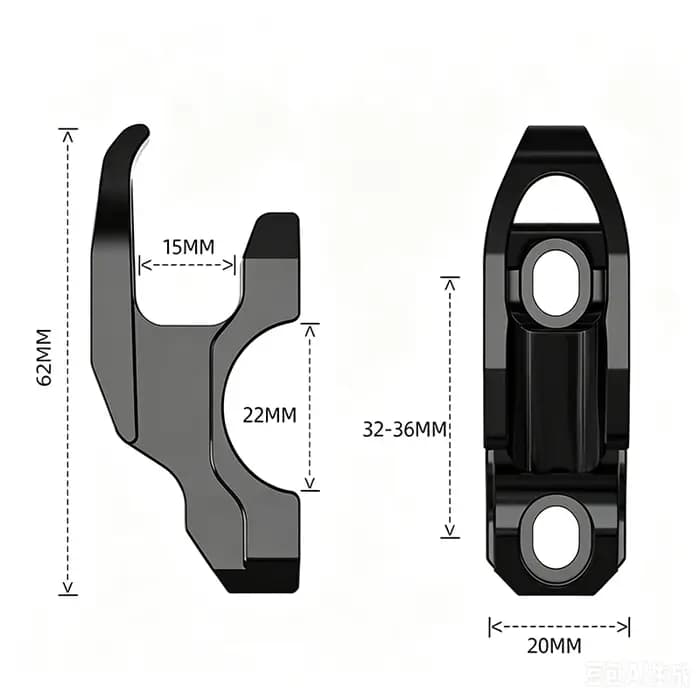 Accessoires de modification pour moto Ducati Hypermotard 950 950SP 698 796 821 939 : Guidon, sacoche de casque, support de casque