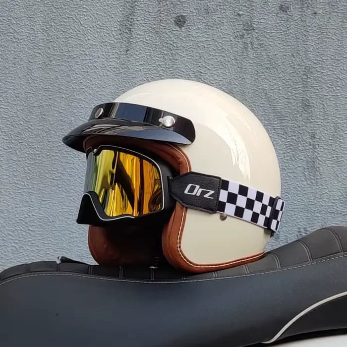ORZ casque de moto 3/4 de haute qualité cascos para motos adapté aux hommes et aux femmes