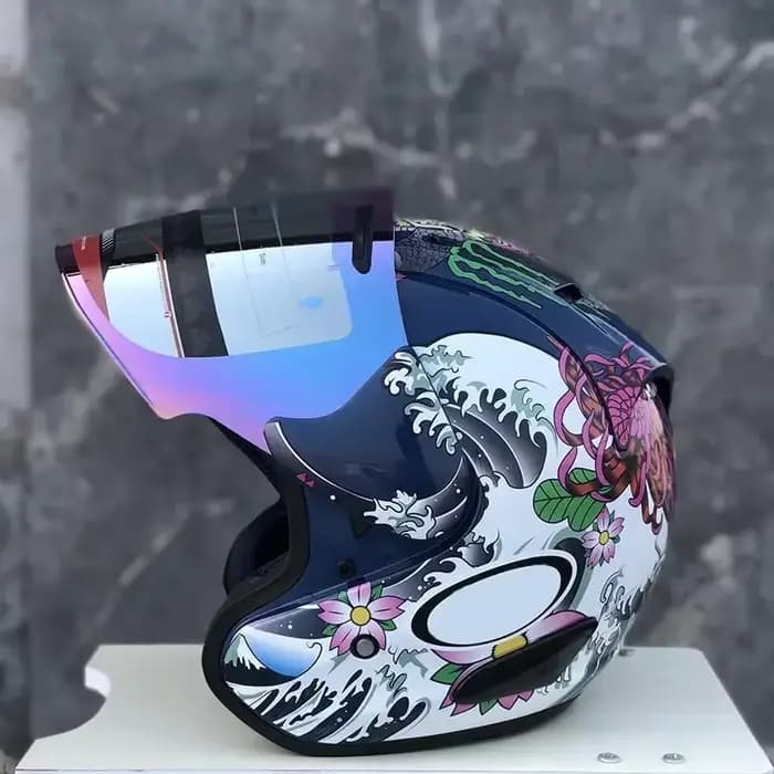 Ram3 Oriental Dragon demi-casque moto tout-terrain casque d'été descente course montagne croix Casco Capacete hommes et femmes
