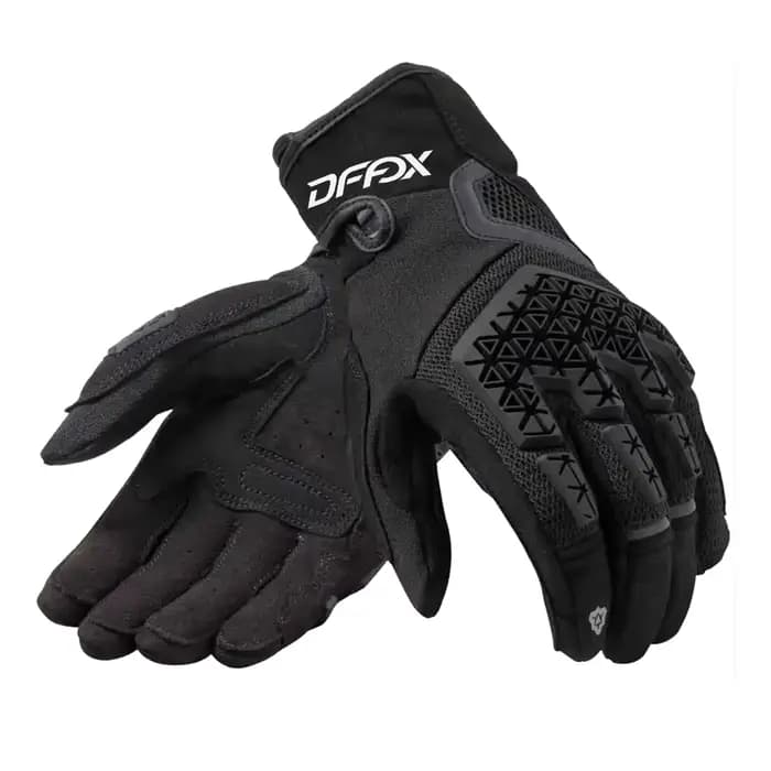 Gants de moto Mangrove en maille textile et cuir véritable