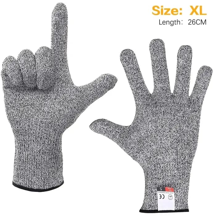 HPPE niveau 5 gants de sécurité résistants aux coupures Anti-coupure gris