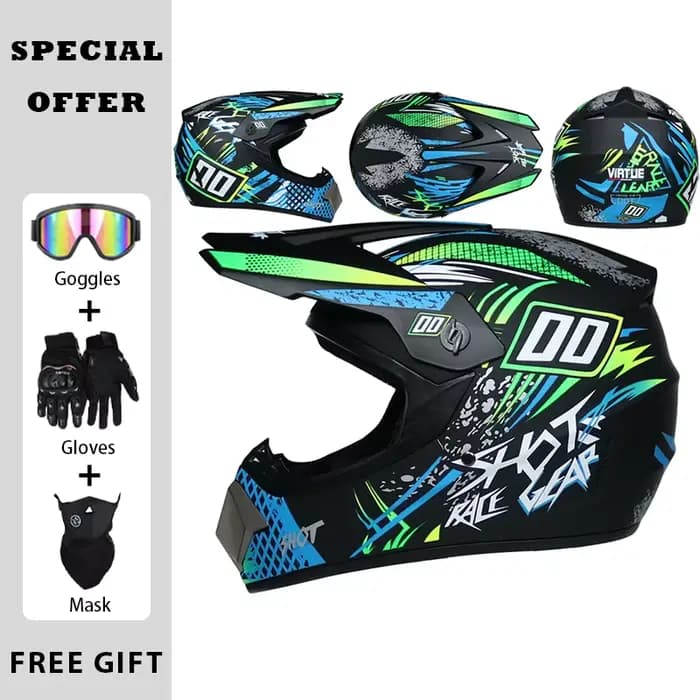 Hommes femmes universel hors route casque DOT approuvé Dirtbike