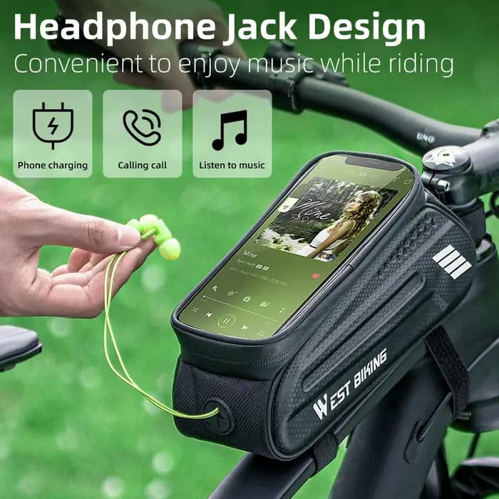 WEST BIKING – sac étanche pour téléphone portable 7.0 pouces, sacoche de cyclisme à écran tactile se