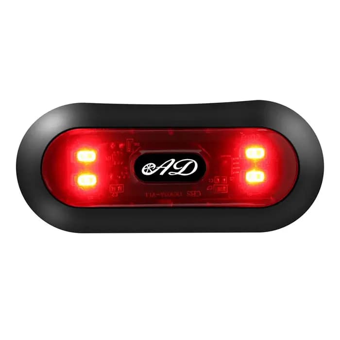 Voyant d'avertissement de moto pour casque