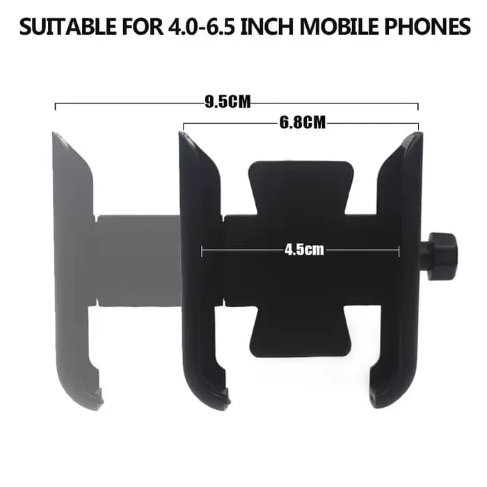 Support de téléphone portable en aluminium de haute qualité pour moto