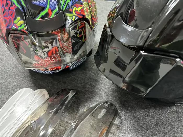 Pour ARAI VZ RAM 3/4 MZ SZ RAM moto garniture arrière casque becquet