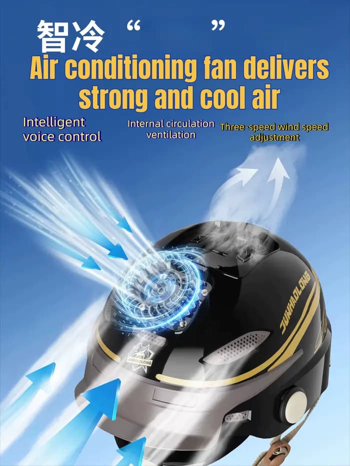 Nouveau casque demi-intégral intelligent respirant pour l'été