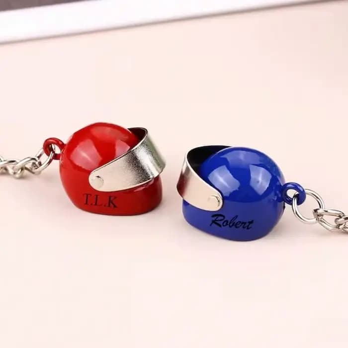 1 porte-clés personnalisé pour casque de moto
