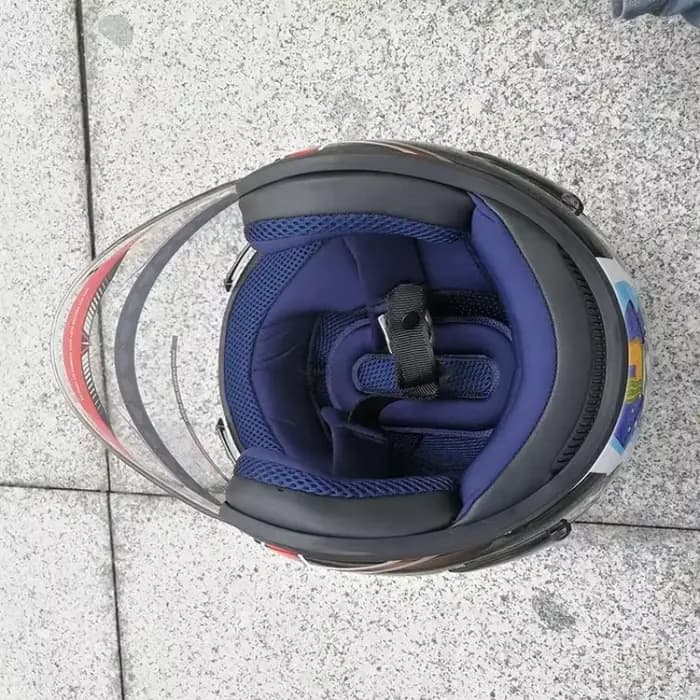 Demi-casque de moto tout-terrain gris brillant Ram4 pour hommes et femmes