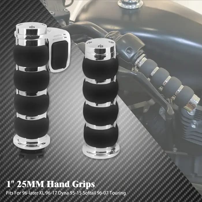 Poignées de moto 1 "25mm, barre de poignée universelle pour Harley Sportster XL1200 Touring Street Glide FLHR Dyna FXDL FLS