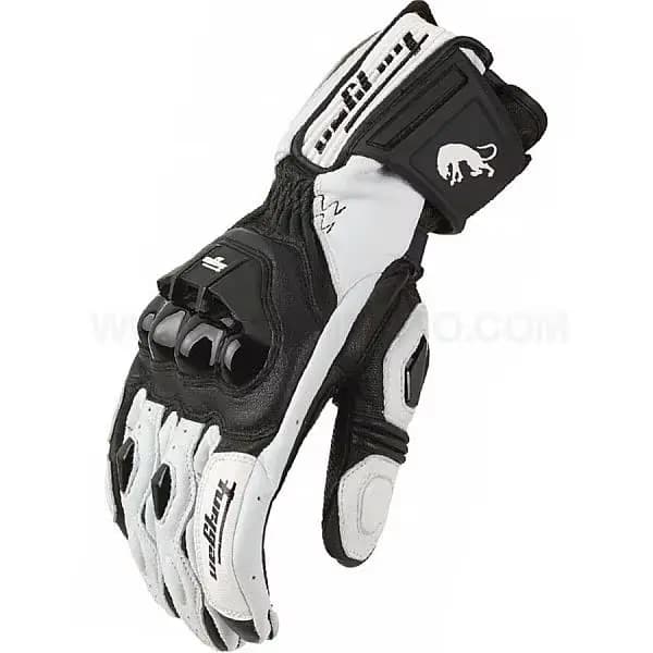 Gants de moto en cuir véritable pour hommes, coupe-vent, pour équitation en plein air, Motocross, éc