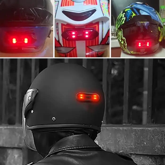 Lumière LED Rechargeable pour casque de moto