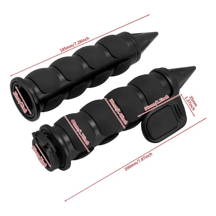 Poignées de guidon de moto 1 ", 25mm, pour Harley Sportster Dyna Softail FLS Touring Electra Street Glide pour Yamaha