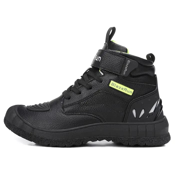 Bottes de moto en cuir pour hommes