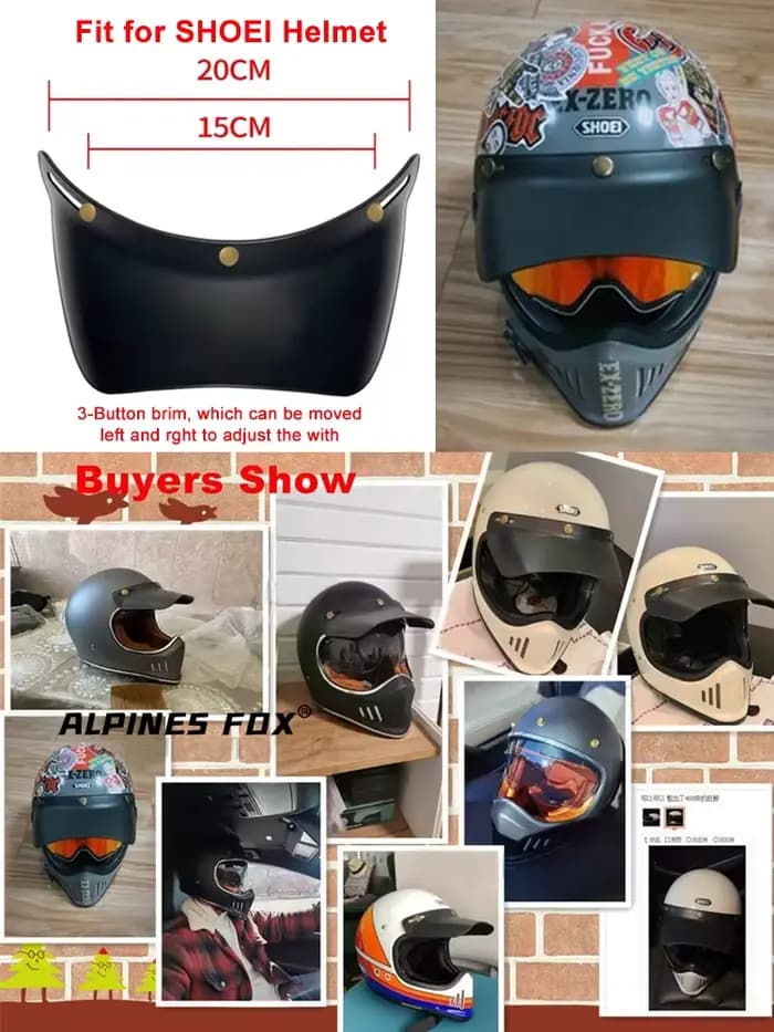 Visière universelle pour casque de moto