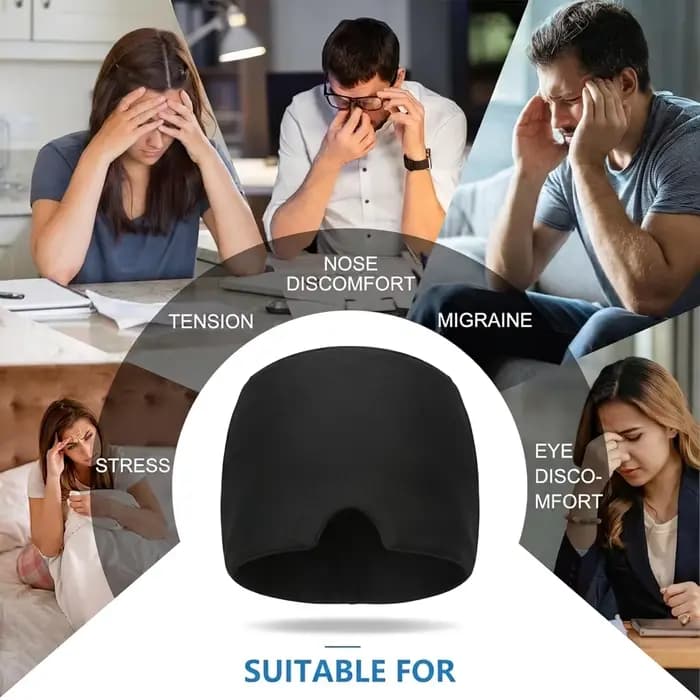 Casque de soulagement de la migraine en gel froid pour la tension