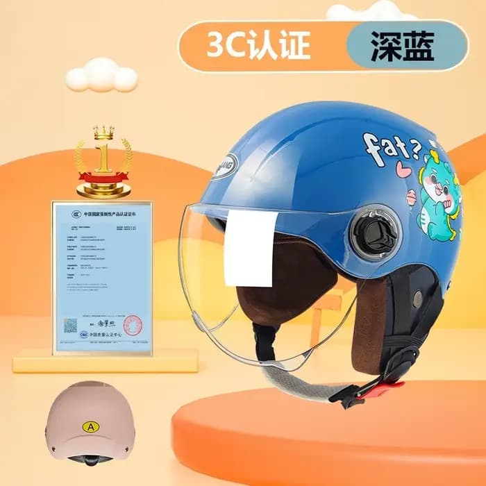 Casque de moto enfant 4-12 ans unisexe sécurité