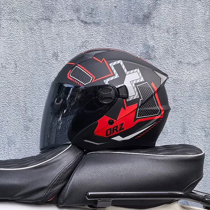 Casque moto ORZ, demi-visage