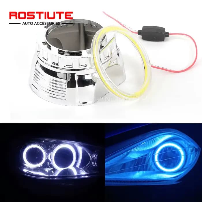 1 pièces 60mm 70mm 80mm 90mm 100mm 110mm 120mm Led Halo anneau yeux d'ange phares 12-24V circulaire