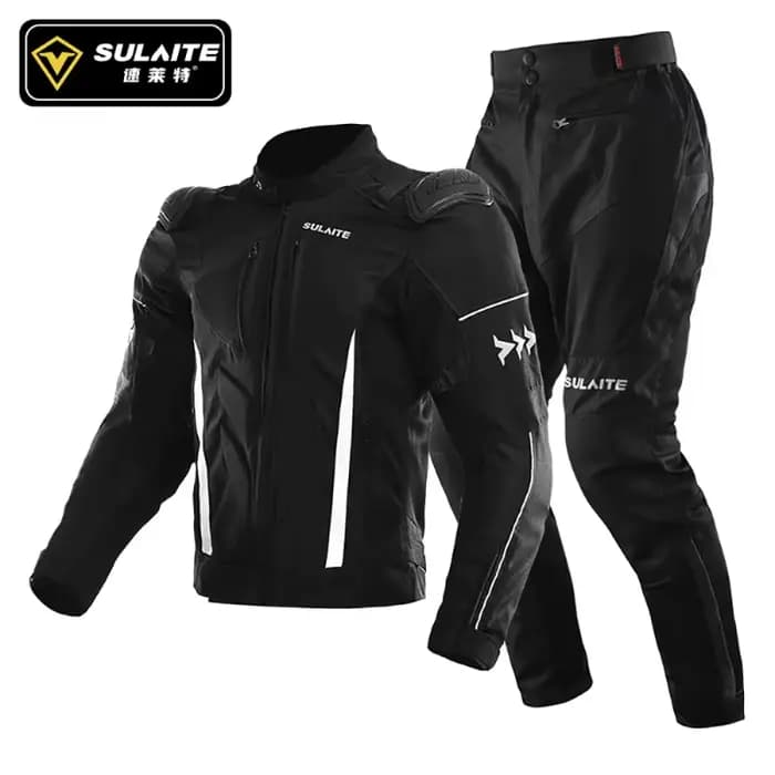 Ensemble veste et pantalon de moto en maille anti-chute pour l'été
