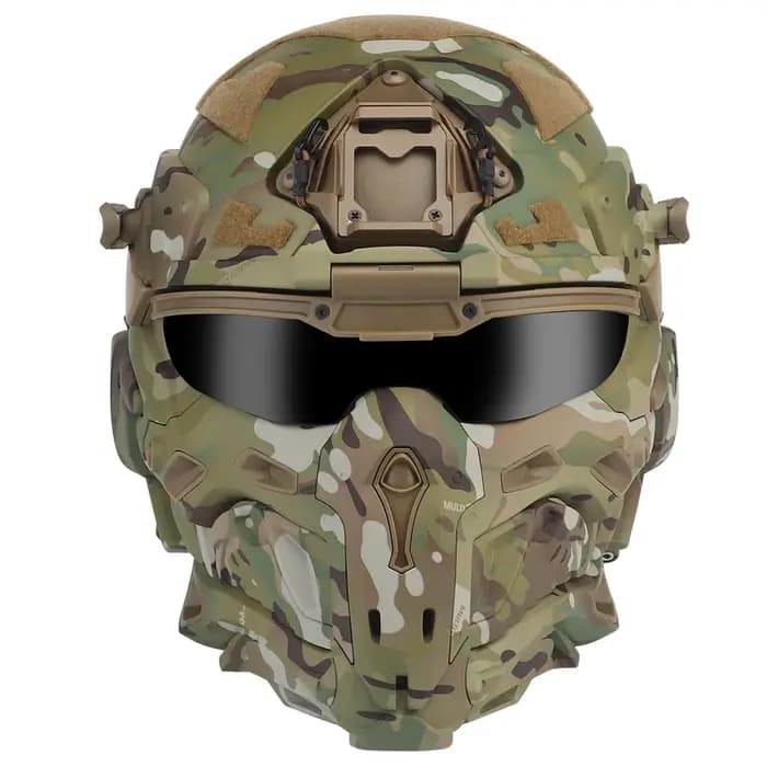 Casque tactique d'assaut W-Ronin et masque tactique
