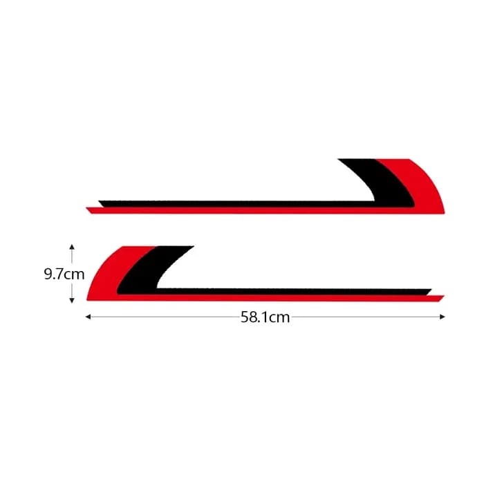 Autocollants réfléchissants pour moto
