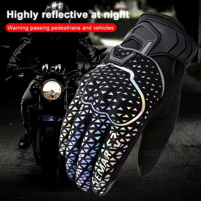 Gants de moto colorés, mitaines de motocross