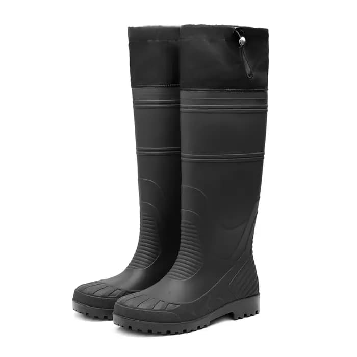Bottes de pluie montantes noires pour hommes