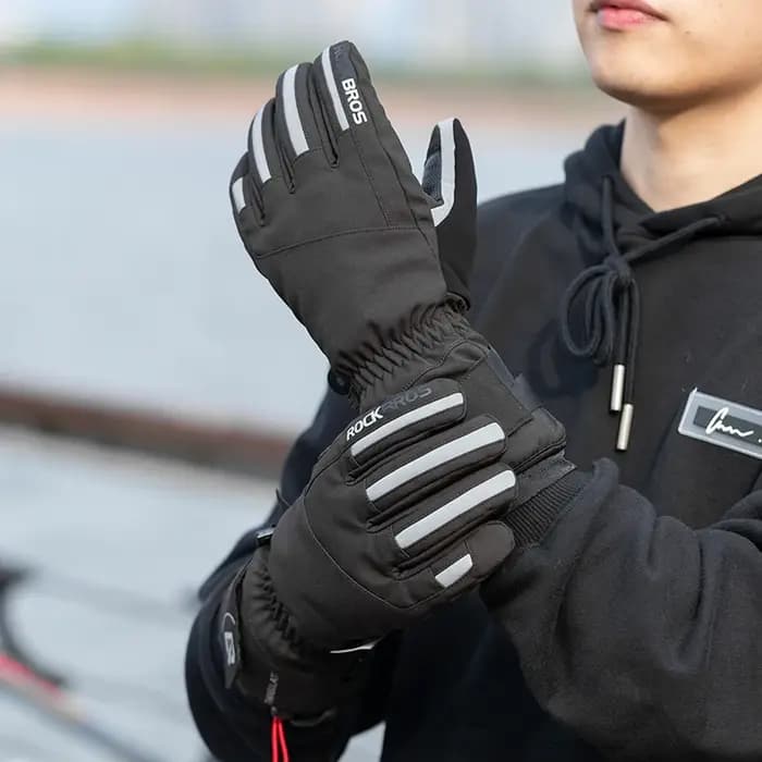ROCKBROS – gants de Ski, de Snowboard, de moto, d'équitation, d'hiver, coupe-vent, imperméables, unisexe