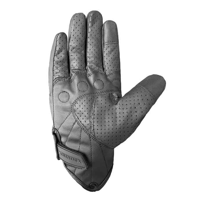 Gants de moto en cuir respirants pour homme