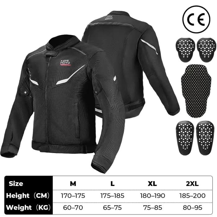 KEMIMOTO Veste de moto pour homme