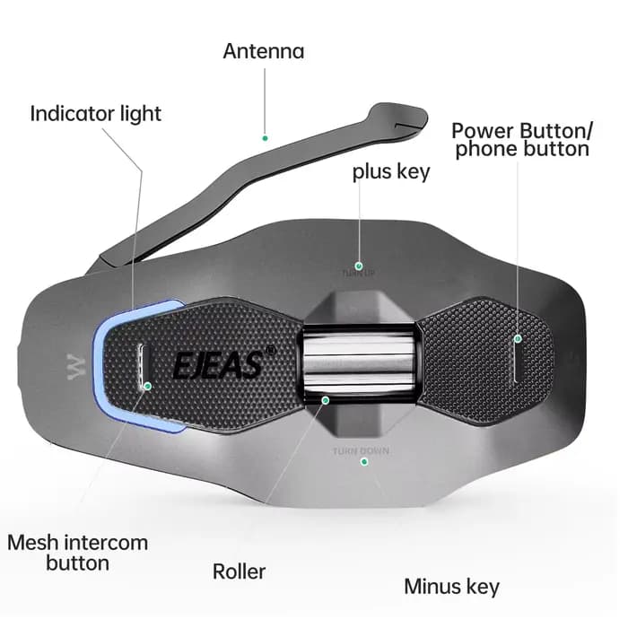 EJEAS X10 casque de moto Bluetooth interphone