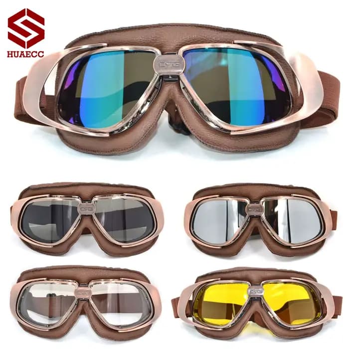 Lunettes de casque de moto