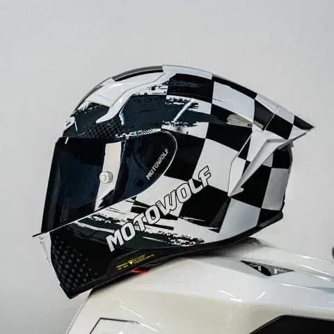 Casque de moto MOTOWOLF H1 pour homme et femme