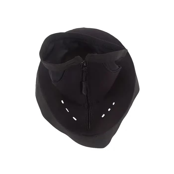 Bavette coupe-vent universelle pour casque de moto avec fermeture éclair