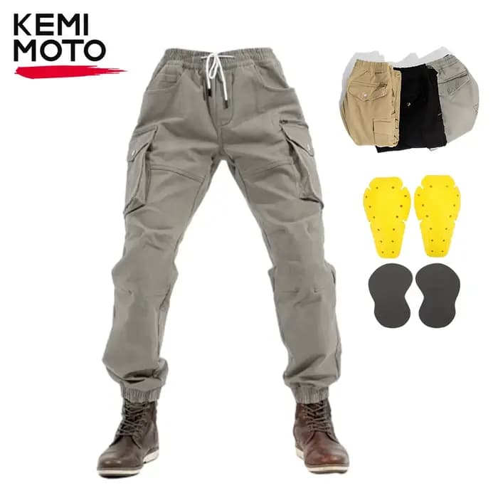 FjCargo-Pantalon de moto élastique pour homme