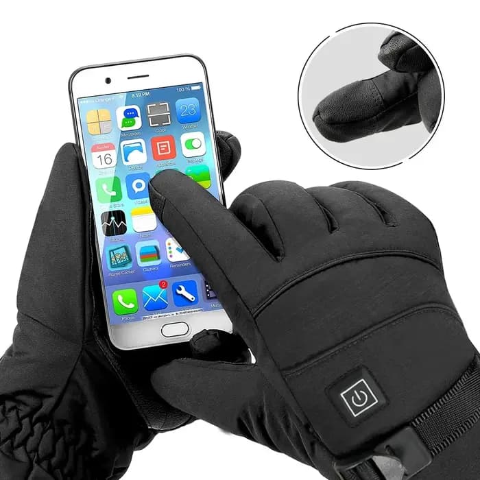 Gants chauffants d'hiver pour hommes et femmes, gants thermiques chauffants pour moto, coupe-vent, gants chauds pour les mains, chauds et imperméables